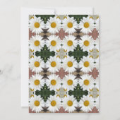 プリンセスパーティー招待状(デイジーの花冠とドレス) 招待状 (裏面)