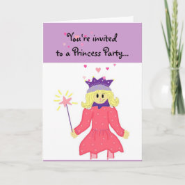 プリンセスパーティー 招待状