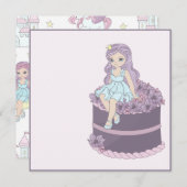 プリンセスパーティー 招待状 (正面/裏面)