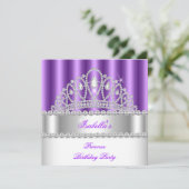 プリンセスパープルダイヤモンドティアラ誕生日パーティー2 招待状 (スタンド正面)