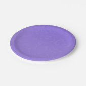 プリンセスパープルダマスストーリーブックエレガントな結婚式 ペーパープレート (アングル)