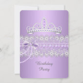 プリンセスパープルパールボウレースバースデーパーティー 招待状 (裏面)