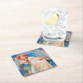 プリンセスヒアシンス、ミュシャ スクエアペーパーコースター (インサイチュ)