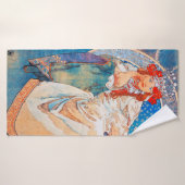 プリンセスヒアシンス、ミュシャ バスタオル (バスタオル)