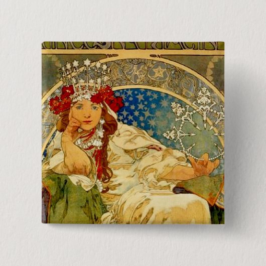 プリンセスヒアシンス 缶バッジ (正面)