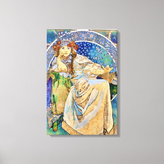 プリンセスヒヤシンスヴィンテージ劇場広告 キャンバスプリント (正面)