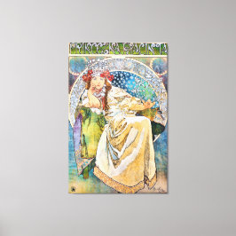 プリンセスヒヤシンスヴィンテージ劇場広告 キャンバスプリント