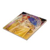 プリンセスヒヤシンス・ポスターバイアルフォンスミュシャ タイル (側面)