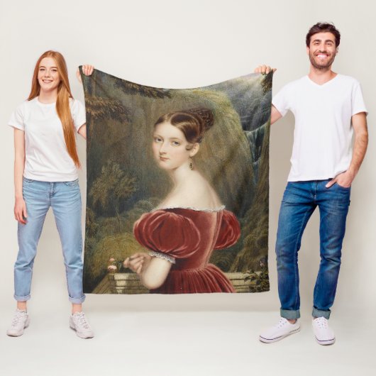 プリンセスビクトリアインブルードレス フリースブランケット (インサイチュ)