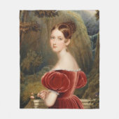 プリンセスビクトリアインブルードレス フリースブランケット (正面)