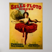 プリンセスビクトリアヴィンテージサーカス ポスター (正面)