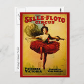 プリンセスビクトリアヴィンテージサーカス ポストカード (正面/裏面)