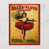 プリンセスビクトリアヴィンテージサーカス ポストカード (正面)