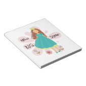 プリンセスビッグシスターブラウンヘア ノートパッド (アングル)