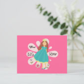 プリンセスビッグシスターブラウンヘア ポストカード (スタンド正面)