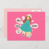 プリンセスビッグシスターブラウンヘア ポストカード (正面/裏面)