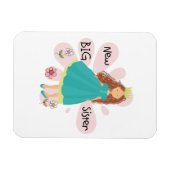 プリンセスビッグシスターブラウンヘア マグネット (横)