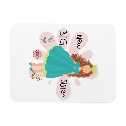 プリンセスビッグシスターブラウンヘア マグネット (横)