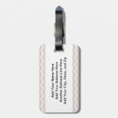 プリンセスビッグシスターブラウンヘア ラゲッジタグ (裏面縦)