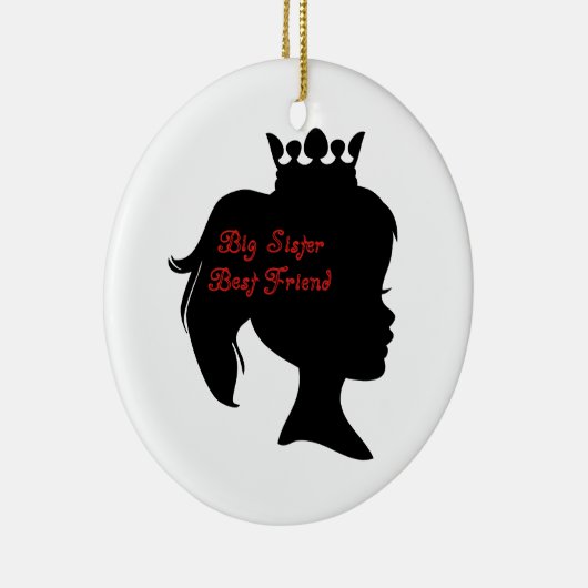プリンセスビッグシスター最高のフレンド セラミックオーナメント (右)