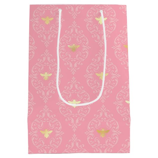 プリンセスビーシリーズデザイン#3 ミディアムペーパーバッグ (裏面)