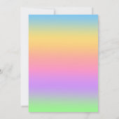 プリンセスピクシー妖精カラフルマゼンタグローかわいらし サンキューカード (裏面)