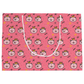 プリンセスピグパターン ラージペーパーバッグ (裏面)