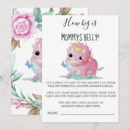 プリンセスピンクの恐竜の大きさはママの腹