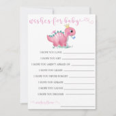 プリンセスピンクの恐竜の牡丹がベビーカードを願う (正面)