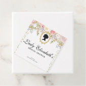 プリンセスピンクの花のブライドシャワー フェイバータグ (インサイチュ)