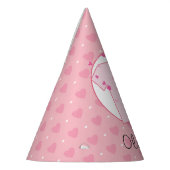 プリンセスピンクエレファント1st誕生日カスタムパーティー パーティーハット (左)