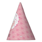 プリンセスピンクエレファント1st誕生日カスタムパーティー パーティーハット (右)