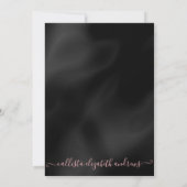 プリンセスピンクシルバーグリッター紙吹雪スウィート16 招待状 (裏面)