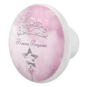 プリンセスピンクワンド&クラウンベッドルーム王室のドレッサー セラミックノブ (右)