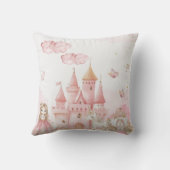 プリンセスピンク城ユニコーンバースデーパーティー クッション (裏面)