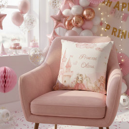 プリンセスピンク城ユニコーンバースデーパーティー クッション