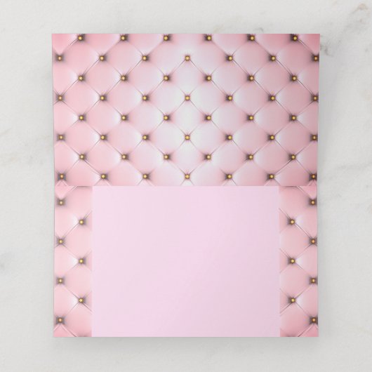 プリンセスピンク座席表 プレイスカード (内部開封)