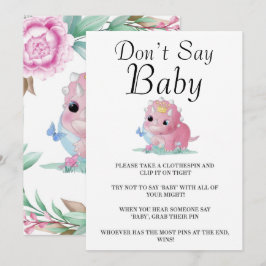 プリンセスピンク恐竜の牡丹はベビーと言わない