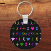 プリンセスファッションキーチェーンブラック キーホルダー (正面)