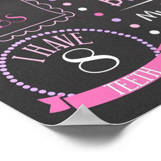 プリンセスファースト誕生日シャルボード ポスター (角)