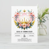 プリンセスフェアユタレ誕生日クラウン 招待状 (スタンド正面)