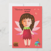 プリンセスフェアリーテイル誕生日 招待状 (正面)