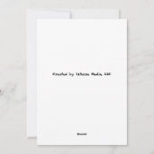 プリンセスフェアリーホリデーカード シーズンカード (裏面)