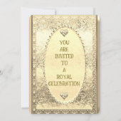 プリンセスフェアリー誕生日パーティーの招待 招待状 (裏面)