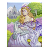 プリンセスフェアリーunicorn城ファンタジーアート フォトプリント (正面)