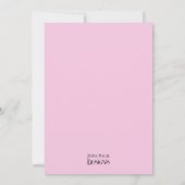 プリンセスフォトバースデーパーティーキャッスル 招待状 (裏面)