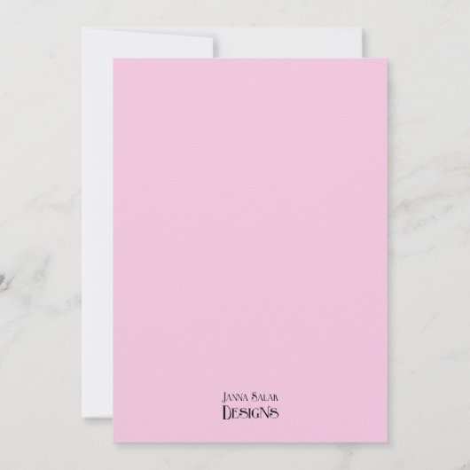 プリンセスフォトバースデーパーティーキャッスル 招待状 (裏面)