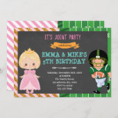 プリンセスフットボールのジョイントパーティー 招待状 (正面/裏面)