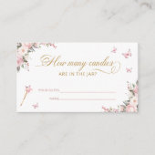 プリンセスフローラベビー推測キャンディカードの数 エンクロージャーカード (正面)