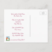 プリンセスブライダルシャワー、私は招待状ポストカード インビテーションポストカード (裏面)